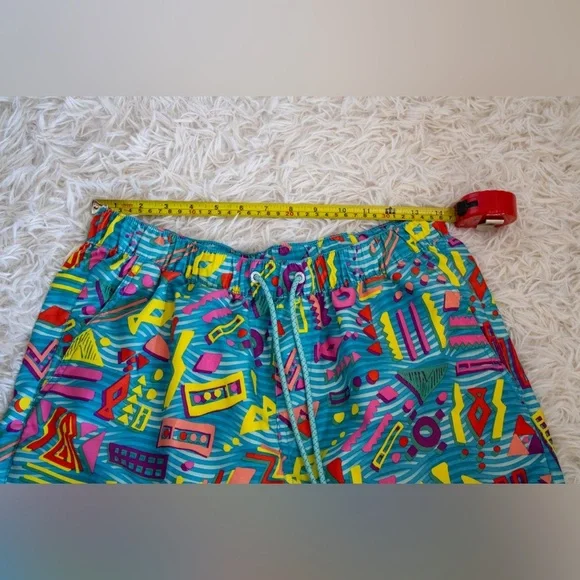 Empyre 8” Board Shorts Colorful Men's Swimwear Shorts Size Medium - Picture 9 of 13
